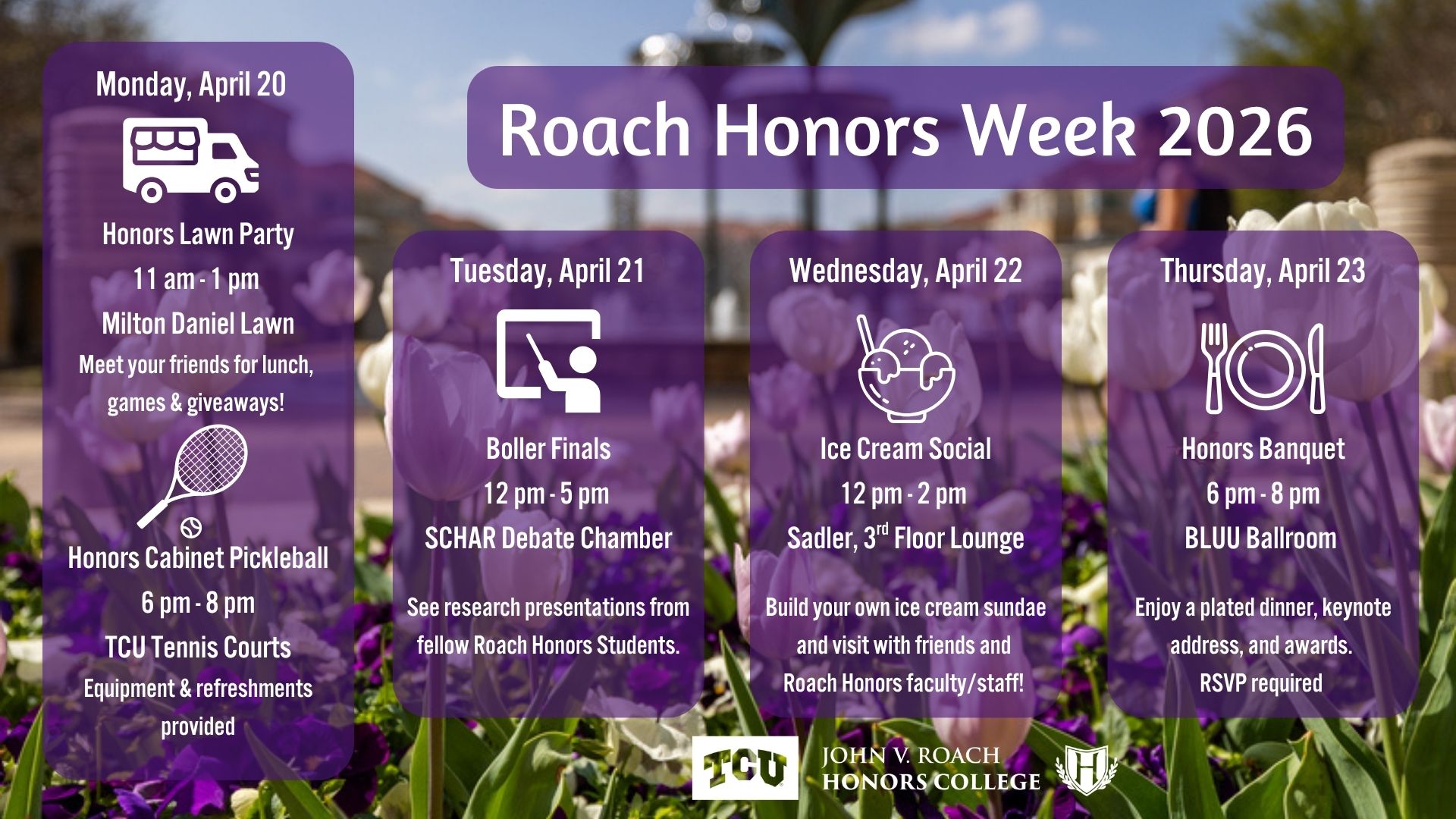 Honors Week 2026 Schedule
