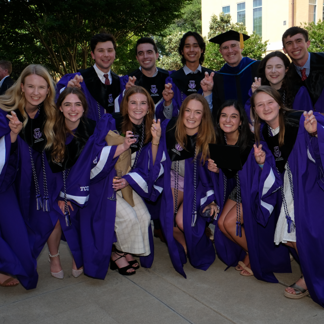 Honors laureates with Dean Pitcock