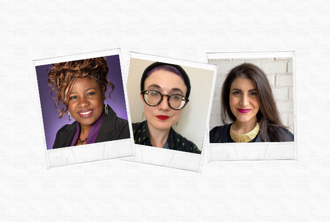 portraits of three TCU Honors professors